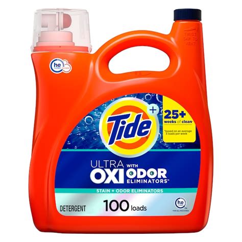 Tide Oxi costs less than OxiClean - about 10 for a 108-laundry-load tub compared to about 8 for a 53-load OxiClean bucket at Walmart. . Tide ultra oxi vs hygienic clean